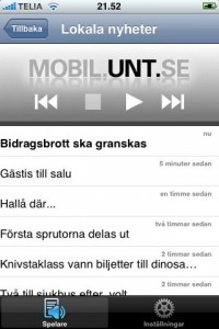 Skärmdump: UNT/Voicecorp